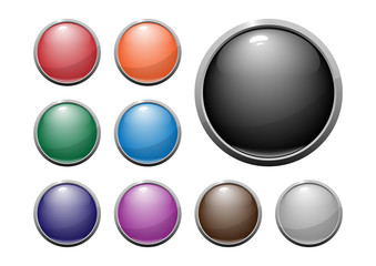 glossy web buttons
