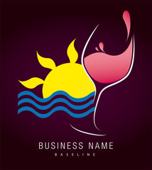 logo vin soleil et mer
