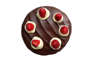 Torta cioccolato e fragole