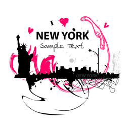 Kunstwerke Skyline von New York City