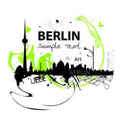 Berlin skyline abstract