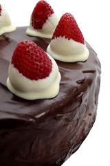 Torta cioccolato e fragole