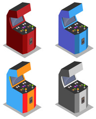 Four player arcade machine