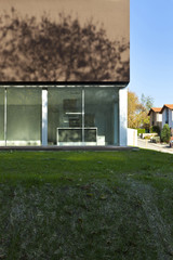 Fototapeta na wymiar beautiful modern house with garden, outdoor