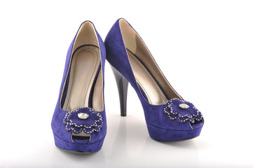 Woman Lilac Shoes Suede Leather