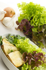 salad with tofu