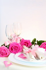 Arrangement for Romantic Dinner Vertical