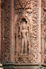 Detail, Banteay Srei Temple, Angkor