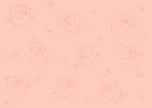 seamless background with silhouettes of roses