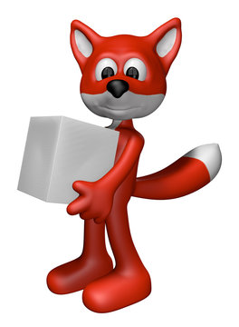 fuchs mit paket