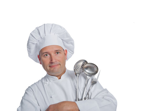 cook isolated on white background