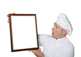 cook isolated on white background