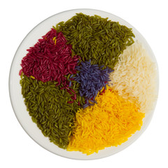 Colored rice