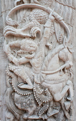 Thai art wall sculpture