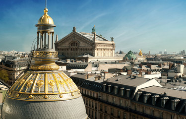 Opera de Paris vue des toits - France