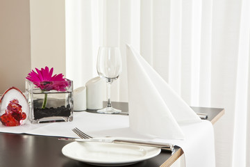 Restauraant table setup