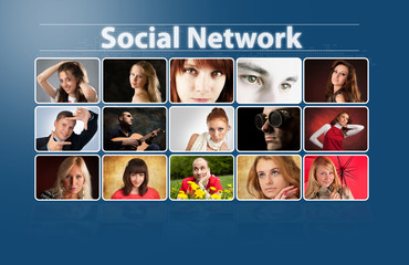Fototapeta na wymiar Social network concept