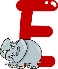 E for elephant