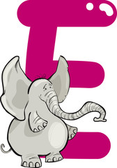 E for elephant