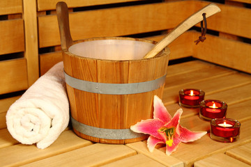 Aufgusseimer in der Sauna © sabine hürdler
