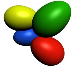 Colorful Easter eggs to Easter.