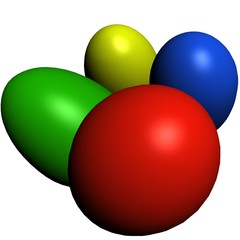 Colorful Easter eggs to Easter.