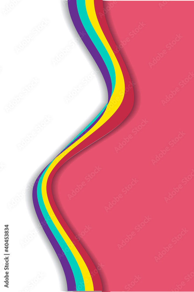 Poster Abstract Wavy Background