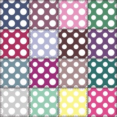 patchwork background with different patterns