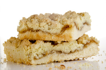 homemade apple cake and bright background