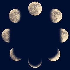Obraz premium Moon phases