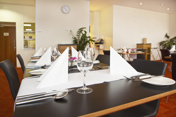 Restauraant table setup
