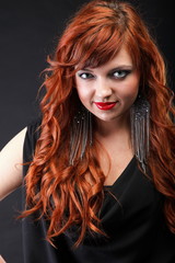 lovely redhead - Young beautiful red haired woman