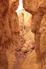 Caves, mountains of sand