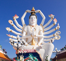 Temple in Thailand Plai Laem  Ko Samui Thailand