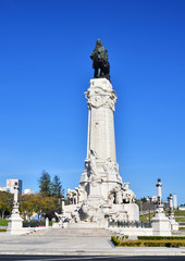 Fototapeta na wymiar Marquess of Pombal Square, Lisbon