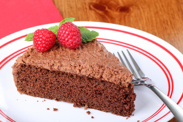 Slice of Chocolate Cake