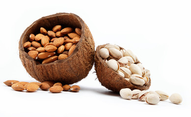 Almond and pistachio nuts.