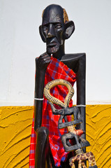 Africa wood carving art