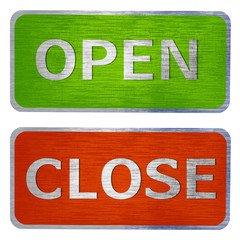 Open and close  signs - 40470682