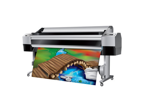 Plotter with Wooden Bridge