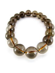 スモーキークォーツ・煙水晶／中央／水晶ブレスレット／宝石／装飾品