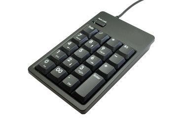 Obraz premium Black Numeric keypad isolated on white