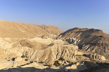 Zohar gorge nead Dead Sea in Judea desert.