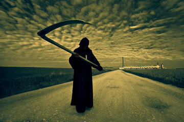 Grim Reaper on the road
