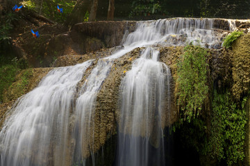 Erawan Waterfall, deep forest Waterfall in Kanchanabur