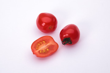 cherry tomato isolated on white background