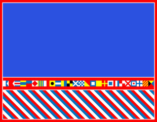 EPS8 Vector Nautical Flag Border