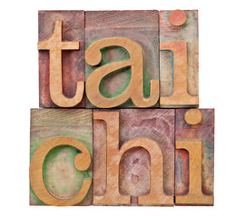 tail chi in letterpress type