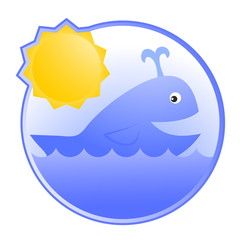 Ballena nadando