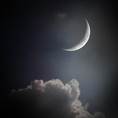 Obraz na płótnie Canvas Księżyc w nocy